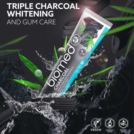 BIOMED CHARCOAL TANDKRÄM tandblekning